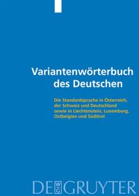 Bild vom Artikel Variantenwörterbuch des Deutschen vom Autor Jakob Ebner