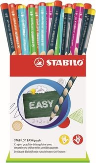 Produktbild STABILO Bleistifte EASYgraph Dreikant HB für Links- und Rechtshänder in 8 Farben, 36er Set
