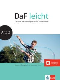 Produktbild: DaF leicht. Kurs- und &Uuml;bungsbuch + DVD-ROM A2.2