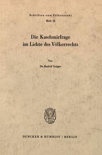 Produktbild: Die Kaschmirfrage im Lichte des V&ouml;lkerrechts.