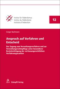Produktbild: Anspruch auf Verfahren und Entscheid