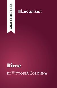 Produktbild: Rime - Vittoria Colonna (analisi del libro)