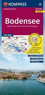 Produktbild: KOMPASS Fahrradkarte 3333 Bodensee 1:70.000