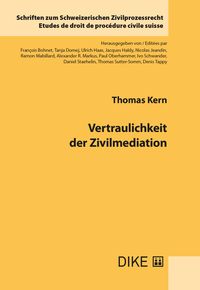 Produktbild: Vertraulichkeit der Zivilmediation