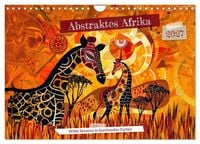Produktbild: Abstraktes Afrika - Wilde Savanne in leuchtenden Farben (Wandkalender 2027 DIN A4 quer), CALVENDO Monatskalender