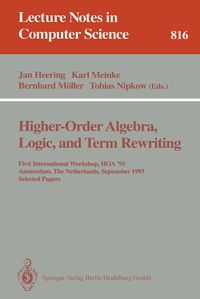 Produktbild: Higher-Order Algebra, Logic, and Term Rewriting