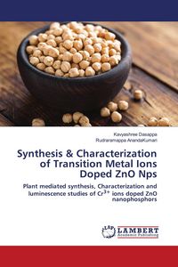 Produktbild: Synthesis & Characterization of Transition Metal Ions Doped ZnO Nps
