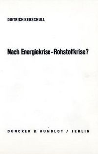 Produktbild: Nach Energiekrise - Rohstoffkrise?
