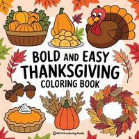 Produktbild: Bold & Easy Thanksgiving Coloring Book