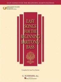 Produktbild: Easy Songs for Beginning Singers - Baritone/Bass (Book/Online Audio)