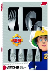 Bild vom Artikel Feuerwehrmann Sam 4tlg. Edelstahlbesteckset im Geschenkkarton vom Autor 