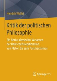 Produktbild: Kritik der politischen Philosophie