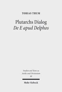 Produktbild: Plutarchs Dialog De E apud Delphos