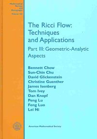 Produktbild: Chow, B: The Ricci Flow: Techniques and Applications