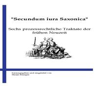Produktbild: Secundum iura Saxonica