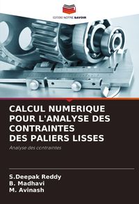 Produktbild: Calcul Numerique Pour L'analyse des Contraintes des Paliers Lisses