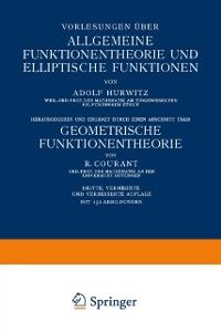 Produktbild: Vorlesungen &uuml;ber Allgemeine Funktionentheorie und Elliptische Funktionen