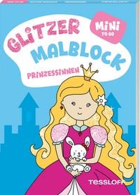 Produktbild: Mini Glitzer Malblock to go. Prinzessinnen