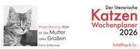 Produktbild: Der literarische Katzen Wochenplaner 2026