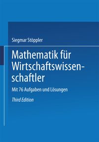 Produktbild: Mathematik f&uuml;r Wirtschaftswissenschaftler