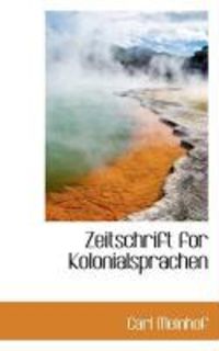 Produktbild: Zeitschrift for Kolonialsprachen