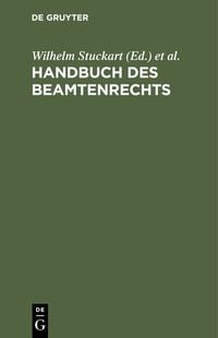 Produktbild: Handbuch des Beamtenrechts