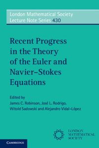 Produktbild: Recent Progress in the Theory of the Euler and Navier-Stokes Equations