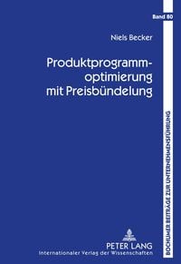 Produktbild: Produktprogrammoptimierung mit Preisb&uuml;ndelung