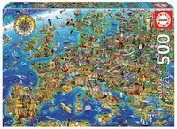 Bild vom Artikel Educa - Verrückte Europakarte 500 Teile Puzzle vom Autor Educa