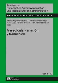 Produktbild: Fraseolog&iacute;a, variaci&oacute;n y traducci&oacute;n