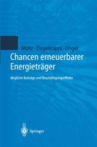 Produktbild: Chancen erneuerbarer Energietr&auml;ger