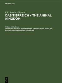 'Das Tierreich / The Animal Kingdom / Liste der rezenten Amphibien und