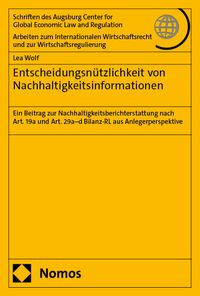 Produktbild: Entscheidungsn&uuml;tzlichkeit von Nachhaltigkeitsinformationen
