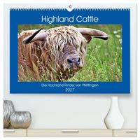Produktbild: Highland Cattle, die Hochlandrinder aus Pfeffingen (hochwertiger Premium Wandkalender 2027 DIN A2 quer), Kunstdruck in Hochglanz