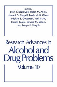 Produktbild: Research Advances in Alcohol and Drug Problems