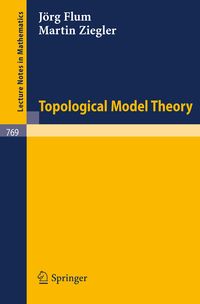 Produktbild: Topological Model Theory