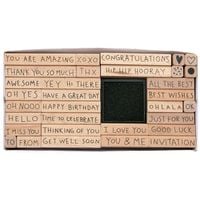 Produktbild: Stempelset Text, Englisch, 100%