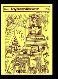 Produktbild: Gray Barker's Newsletter No. 6 (April,May,June) 1976