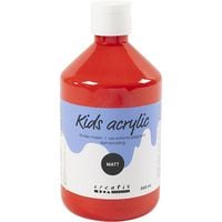 Produktbild: Creativ Company Acrylfarbe Matt, Rot, 500 ml/ 1 Fl.