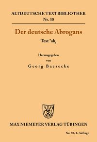 Produktbild: Der deutsche Abrogans