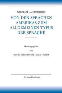 Produktbild: Von den Sprachen Amerikas zum allgemeinen Typus der Sprache