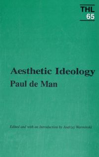 Produktbild: De Man, P: Aesthetic Ideology