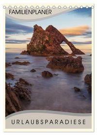 Produktbild: Urlaubsparadiese - Familienplaner (Tischkalender 2026 DIN A5 hoch), CALVENDO Monatskalender