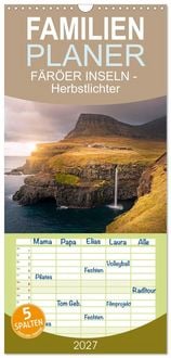 Produktbild: Familienplaner 2027 - F&Auml;R&Ouml;ER INSELN - Herbstlichter mit 5 Spalten (Wandkalender, 21 x 45 cm) CALVENDO