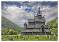Produktbild: Norwegens Stabkirchen (Wandkalender 2027 DIN A2 quer), CALVENDO Monatskalender