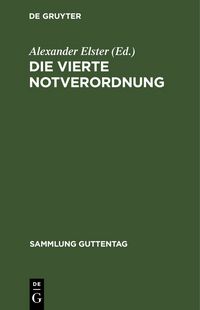 Produktbild: Die vierte Notverordnung