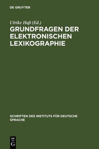 Produktbild: Grundfragen der elektronischen Lexikographie