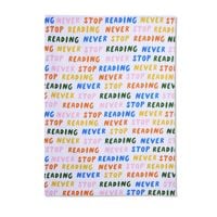 Geschirrtuch 'Never stop reading'