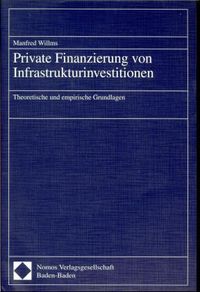 Produktbild: Private Finanzierung von Infrastrukturinvestitionen