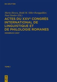 Produktbild: Actes du XXVe Congr&egrave;s International de Linguistique et de Philologie Romanes